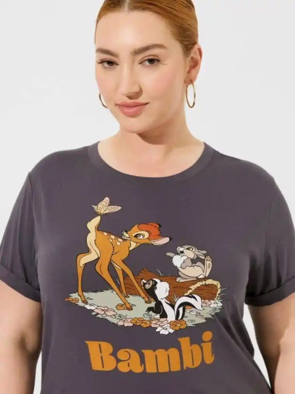 Disney Bambi Roll Sleeve T-Shirt (Size 6x - 30/32)